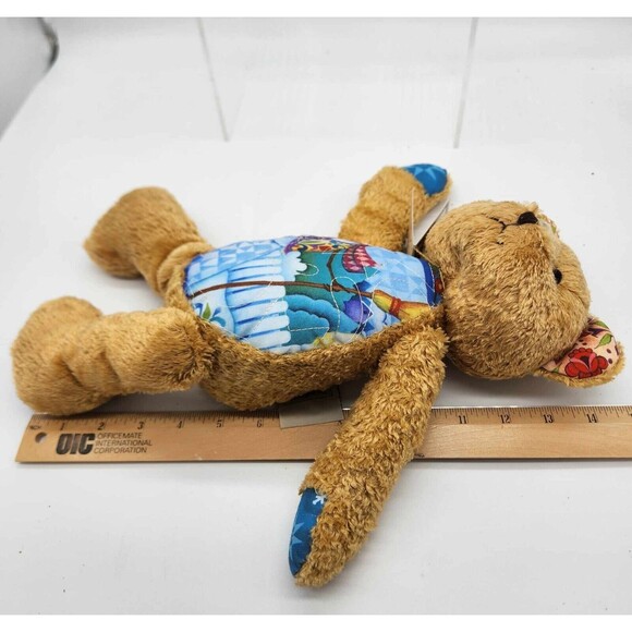 Boyds Jim Shore Flurries Snowman Teddy Bear 15” Plush Quilted Fabric Belly w/Tag - Picture 3 of 8